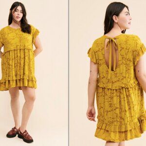 Ruffle Mini Knit Dress by Anthropologie